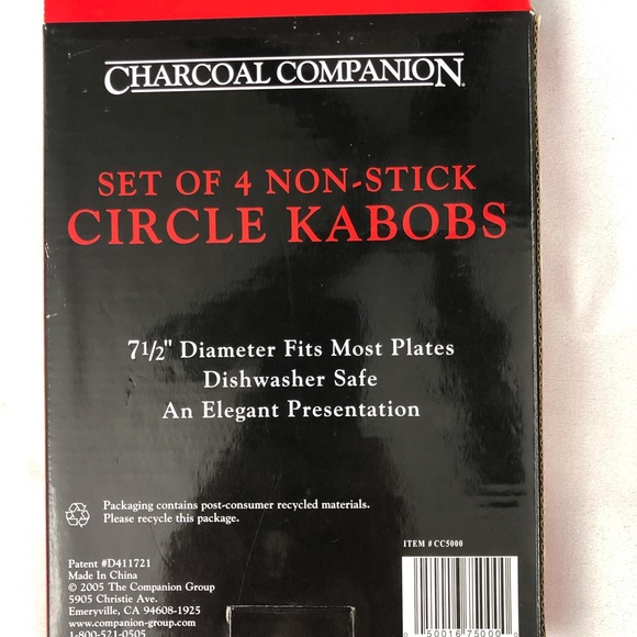 NIB Kabob set of 4 circular design non stick - Picture 6 of 16